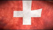 Hymne national suisse avec drapeau animé