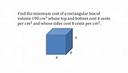Lagrange Multipliers App: Minimize the Cost of a Box