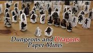 How to make Dungeons and Dragons Paper Miniatures | D&D Pathfinder Warhammer Minis
