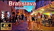 Slovakia 🇸🇰 - Night Walk in Bratislava - July 2022 Waking Tour at Bratislava