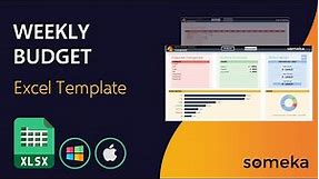 Weekly Budget Excel Template | Budget Planner Spreadsheet