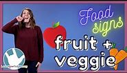 Learn Fruit and Veggie Signs in ASL | Food Signs | Pt. 2