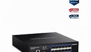 TRENDnet 12-Port 10G Layer 2 Managed SFP  Switch, TL2-F7120, 12 x 10G SFP  Ports, 240Gbps Switching Capacity, Supports 10GBASE-X / 1000BASE-FX SFP Fiber Modules, Lifetime Protection, Black - Newegg.com