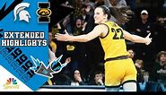 HIGHLIGHTS: Michigan State vs. Iowa | Big Ten Women's Basketball | 1/2/2024 | NBC Sports