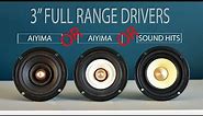 Full Range Drivers - 3 inch Chinese Audio Drivers with sound test from AIYIMA and SOUNDERLINKS.