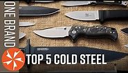 Top 5 Cold Steel Knives - One Brand Collection Challenge