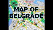 MAP OF BELGRADE SERBIA