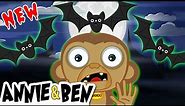New | Three Little SPOOKY BATS and the MONSTER MONKEY | Halloween Songs for Kids by Annie and Ben