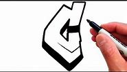How to Draw the Letter C in Graffiti Style - EASY!