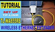Set up TP-Link WA855RE as Ethernet Extender
