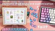 Customizing my iPad keyboard 🙈 fail? ft Vissles V84 | custom keycaps