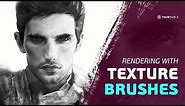 How to Use Texture Brushes in Adobe Photoshop - Digital Painting Tutorial