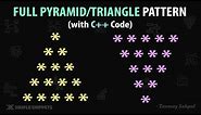 Full Triangle/Pyramid Pattern Printing (With C++ Code) | Pattern Printing Programs