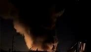 Ukrainian port burns after Russian missile strike near Danube river