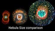 Nebula Size comparison || Biggest Nebula in universe