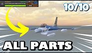 WHERE TO FIND ALL 10 PARTS FOR THE F16 IN ROBLOX MILITARY TYCOON?