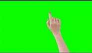 [4K] Hand Gesture - Swiping - Green Screen