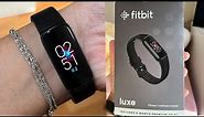 FITBIT LUXE BLACK WATCH REVIEW QUICK GUIDE START AND UNBOXING