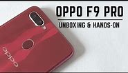 OPPO F9 Pro (Sunrise Red) - Unboxing and Hands-on (Hindi)