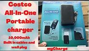 Costco All in one portable power charger with built in wall plug myCharge