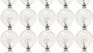 GE Incandescent Globe Light Bulbs, 25 Watt, G16.5, Vanity Lights (25 Pack)