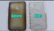 Clean Yellowness of Transparent Mobile Cover | once you see the result you will never do without it!