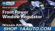 How to Replace Window Regulator 02-06 Nissan Altima