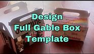 How To: Design My Full Gable Box Template and Assemble