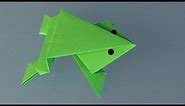 Como fazer um Sapo de papel, origami