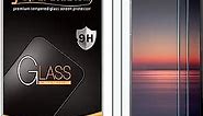 Supershieldz (2 Pack) Designed for Sony Xperia 1 II Tempered Glass Screen Protector, (Full Screen Coverage) Anti Scratch, Bubble Free (Black)