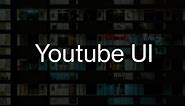 YouTube UI Mockup