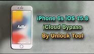 How To iPhone 6s iOS 15.8 iCloud Holle Screen Bypass By Unlock Tool