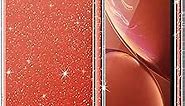 JETech Glitter Case for iPhone XR, 6.1-Inch, Bling Sparkle Shockproof Phone Bumper Cover, Cute Sparkly for Women and Girls (Clear)