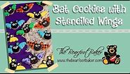 How to Make Bat Cookies with Stenciled Wings | The Bearfoot Baker