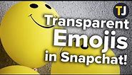 How to Add Transparent Emojis and Stickers in Snapchat!