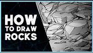 DRAW ROCKS and STONES [FAST] - tutorial