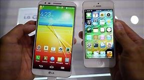 LG G2 vs Apple iPhone 5: first look