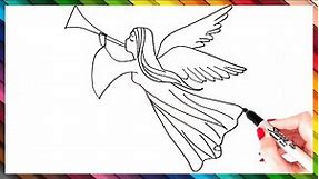 How To Draw An Angel Step By Step | Angel Drawing EASY