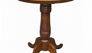 International Concepts Oakdale 30 in. Round Top Pedestal Counter Height Dining Table