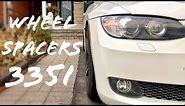 Install 20MM Wheel Spacers for a WIDE STANCE - BMW 335i E92 Before and After