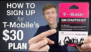 How To Sign Up For T-Mobile's $30 Prepaid Plan!