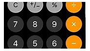 Calculation ERROR in iPhone calculator, running iOS 11.1 !!!!!