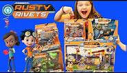 Rusty Rivets Toys! Fun and Crazy Kids open Botasaur Rivet Lab Playset