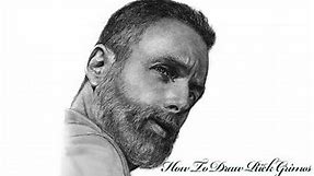 How To Draw Rick Grimes|Andrew Lincoln| Walking Dead Step By Step Tutorial