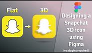 How to create 3D icons with Figma | Snapchat 3D icon | Figma Tutorial