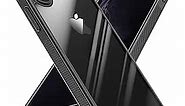 Quikbee iPhone xr Clear case, iPhone xr case Non Slip Grip, Crystal Clear, Military Grade Drop Protection, Thin Drop Proof xr iPhone case - 6.1 Inch (Black)