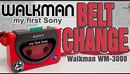 Walkman WM-3000 - "My First Sony" - Belt Change and Service