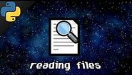 Python read a file 🔍