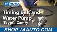 How to Replace Timing Belt and Water Pump 92-01 Toyota Camry Sedan
