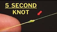 The EASIEST way to tie two fishing lines together!